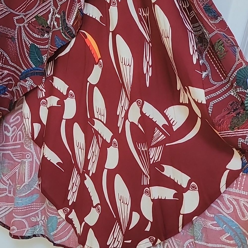 FARM Rio Culebra Mixed Print Midi Skirt - Picture 4 of 12